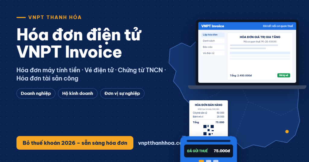 hóa đơn điện tử VNPT Thanh Hóa
